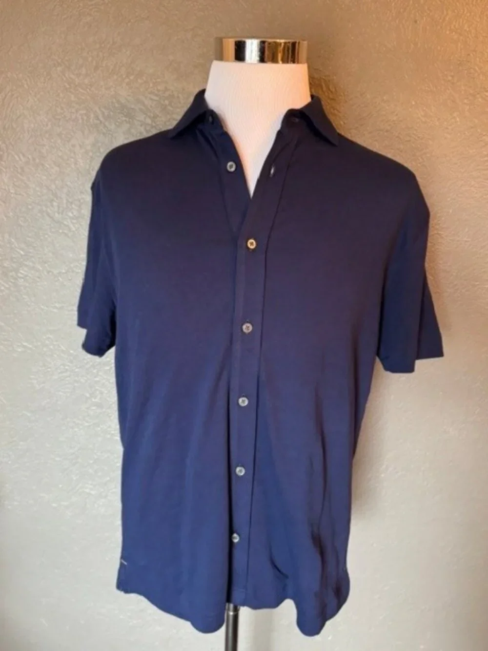 Blue Bananna Republic Button Down Polo